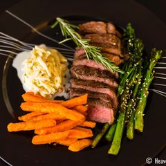 A picture of Steak and Chips.