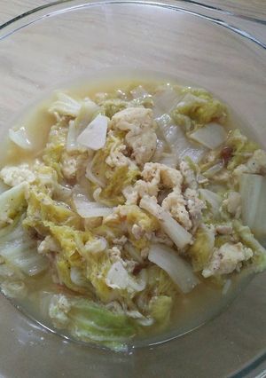 Foto resep Tumis sawi putih Orak Arik Telur