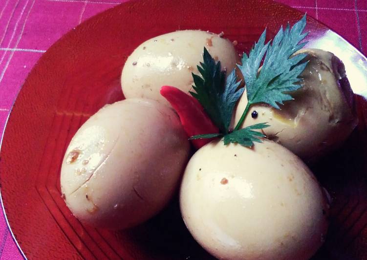 Telur bacem ala angkringan