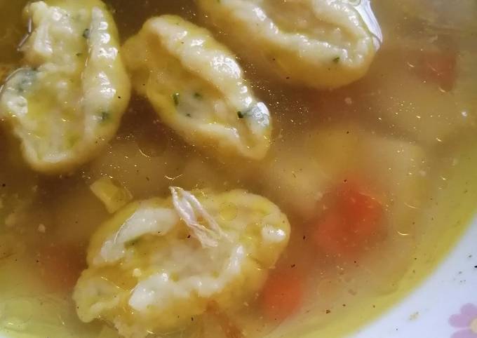 Суп с клецками – пошаговый рецепт приготовления с фото
