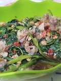 Tumis kangkung tauco daging slice