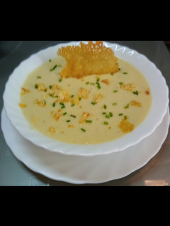 Una foto de Crema de puerros