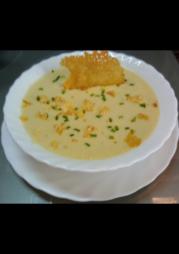Una foto de Crema de puerros