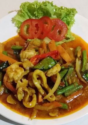 รูปของ ผัดเผ็ดซีฟู้ด