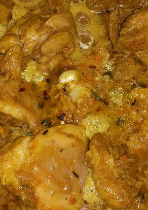 A picture of Chef Warren's Curry Chicken.