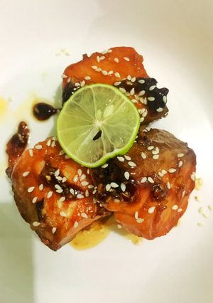 Foto resep Salmon honey lime teriyaki