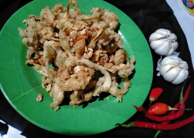 Resep Jamur tiram crispy cabe garam yang Enak Banget