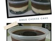 Gambar oreo cake with cheese spread