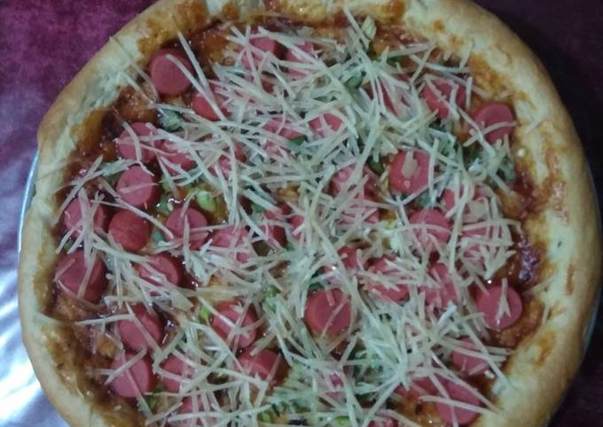 Resep Pizza Sosis Oleh Netty Cookpad