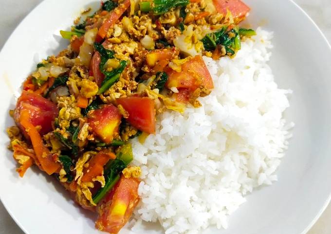 Resep Nasi Gila Vegetarian Endues oleh yunita_guanni - Cookpad