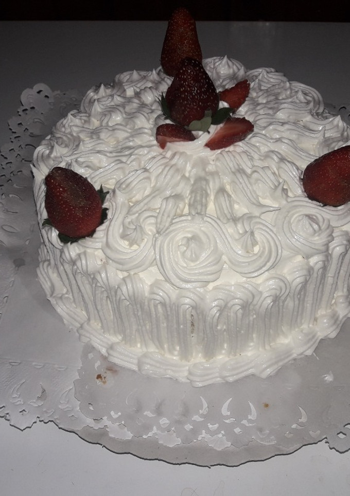 Una foto de Torta con relleno de dulce de leche (para tortas de un kilo)
