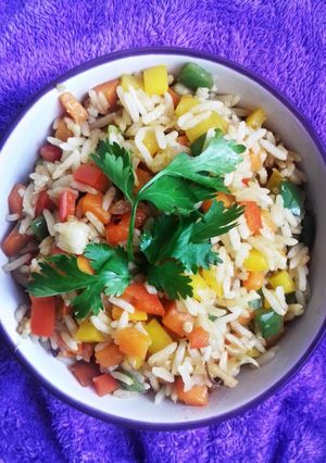 A picture of Ginger Fried Rice.