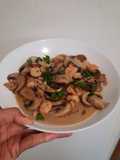 Prawn and Mushroom Garlic butter