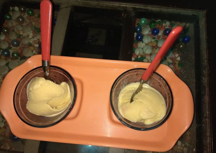 Easiest Way to Make Homemade Mango Ice cream