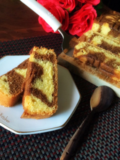 Foto resep Mocca Marble Pound ake