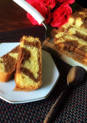 Foto resep Mocca Marble Pound ake
