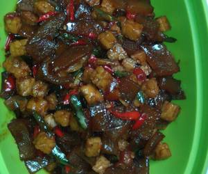 Resep Mudah Kikil cabai hijau mix tempe so simple. Praktis Enak