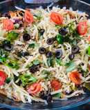 Mexican rice in oven