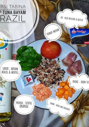 Foto resep Mpasi sup tuna bayam brazil