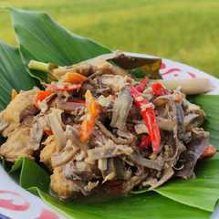 A picture of Tumis Jantung Pisang.