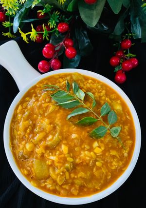 A picture of Turai with Moong Daal.