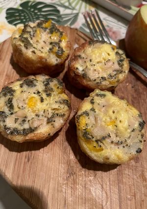 Tojás muffin recept fotója