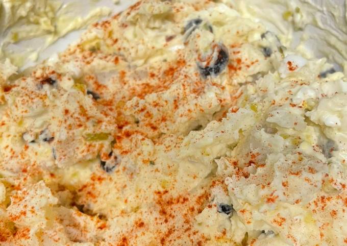 Recipe of Award-winning Best ever sweet Deviled Egg Potato Salad (Vegetarian)