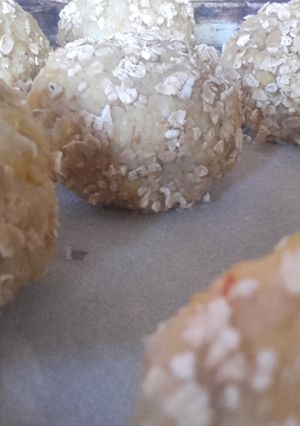 Una foto de Hamburguesas de garbanzos veganas, dietéticas y económicas♡