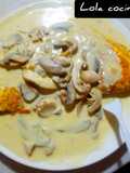 OMELETTE BAÑADO EN CREMA DE CHAMPIÑONES ♥️