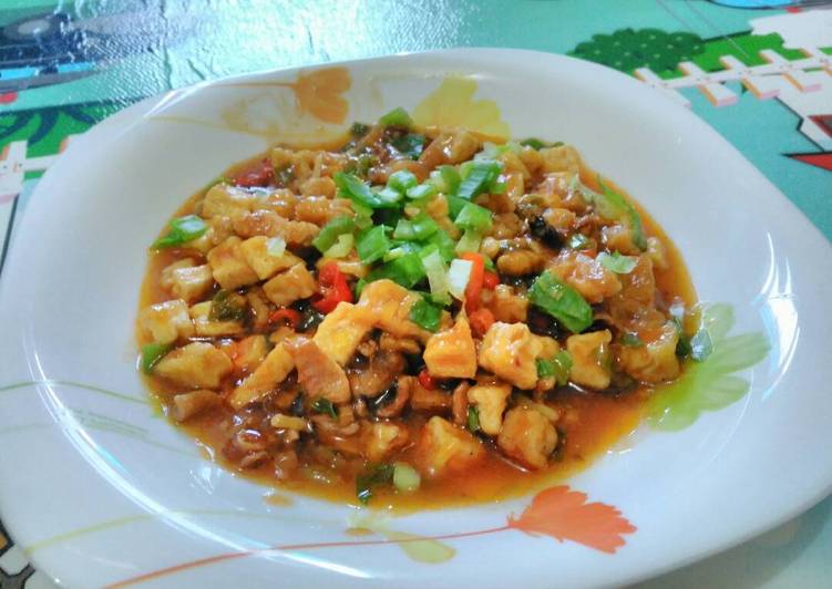 Resep Cumi Tahu Tempe (CUTATE) Saus Asam Manis Anti Gagal