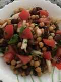 Red beans n chana chat