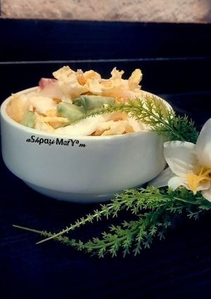 عکسی از دستور سالاد ذرت و کاهو