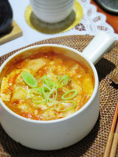 韓式泡菜蛋花湯 的食譜成品照片