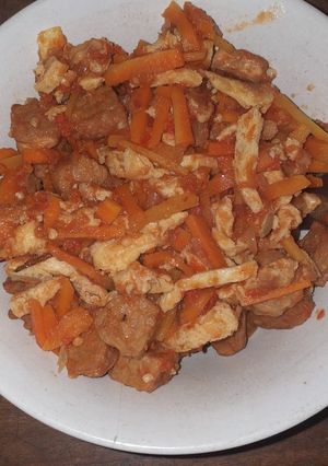 Foto resep Tempe sambal goreng telur dan wortel
