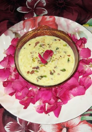 A picture of Kesariya Shahi Kheer.