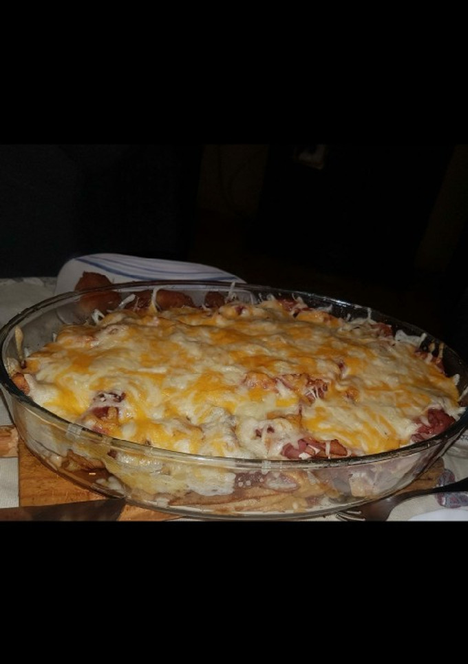Una foto de Patatas fritas a los 4 quesos