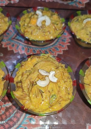 A picture of Mango Vermicelli Dry fruit Kheer.