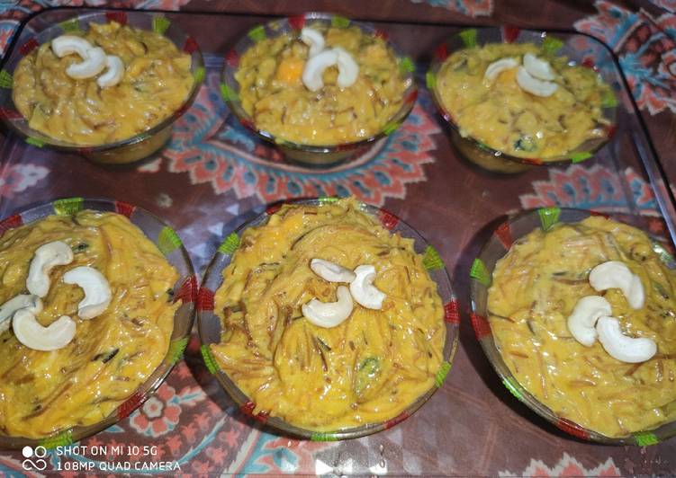 Step-by-Step Guide to Cook Delicious Mango Vermicelli Dry fruit Kheer