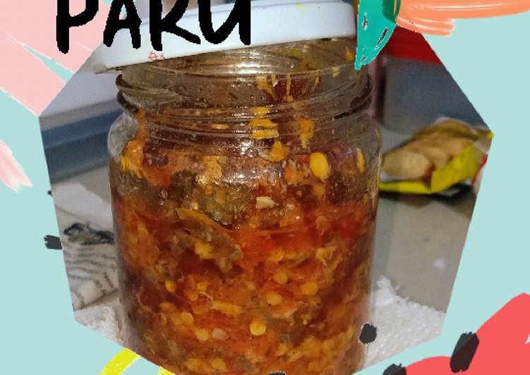 Resep Sambel Paru Sapi, Lezat Sekali