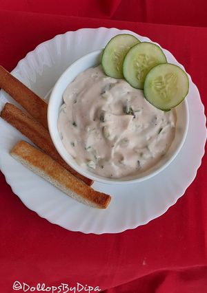 A picture of Cucumber mayo dip.