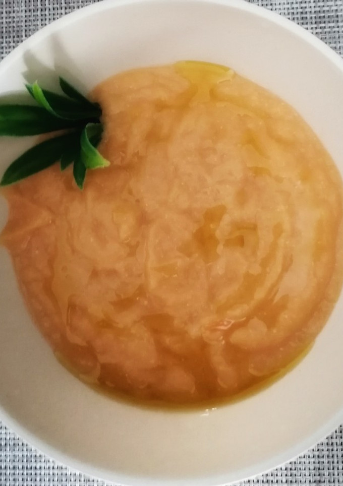 Una foto de Puré de verduras y pollo