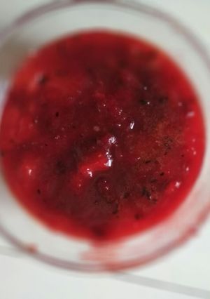A picture of Aloo bukhara chutney.