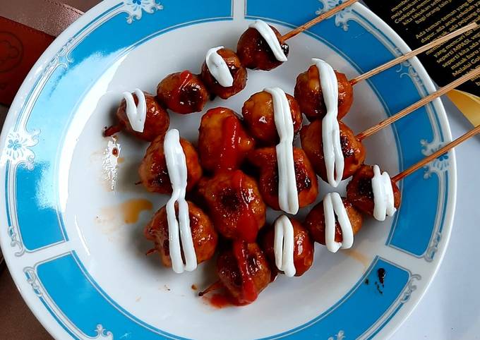 Resep Bakso Bakar Pedas Manis Teflon Oleh Herlinacs Lim Cookpad