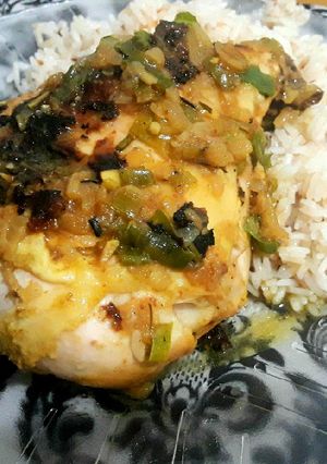 Una foto de Pollo al curry