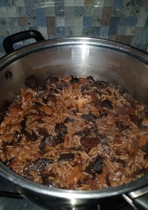 Una foto de Arroz con Orejones de Durazno (Dulce)