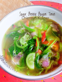 Foto resep Sayur bening bayam timun