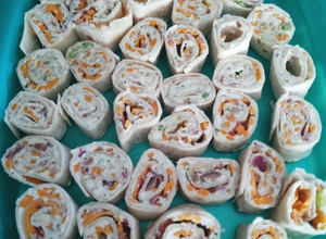 A picture of Chicken Bacon Ranch Pinwheels.