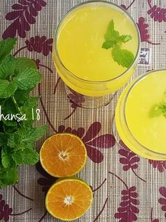 Foto resep Es Jeruk Mint