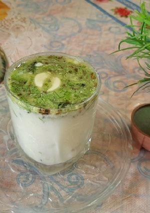 A picture of Tadka buttermilk.