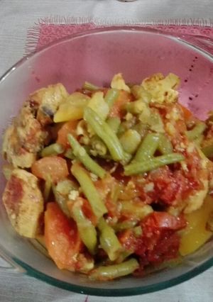 عکسی از دستور خوراک لوبیا استامبولی